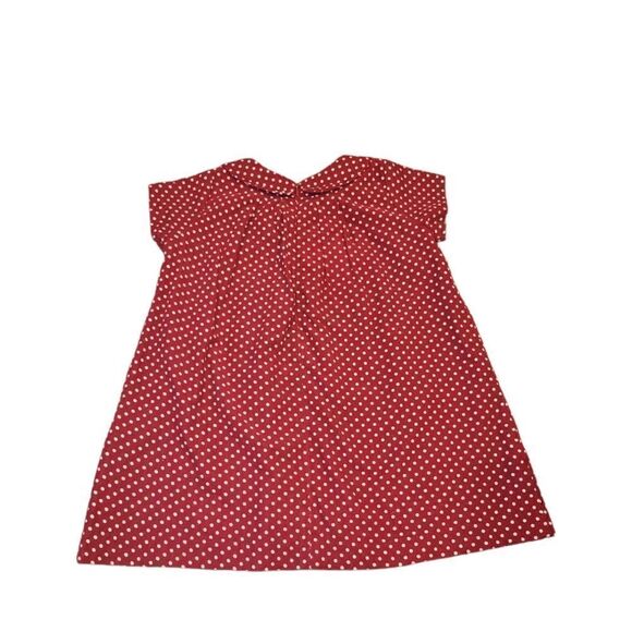Petit Confection Red Polka-dot Holiday Christmas Valentine's Corduroy Dress 3T - Picture 3 of 11